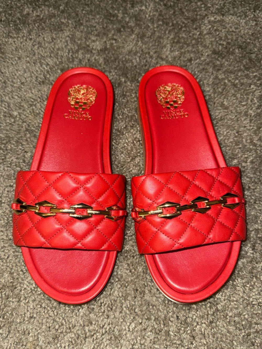 Vince Camuto Kallin Flat Sandal - Salsa NWOT